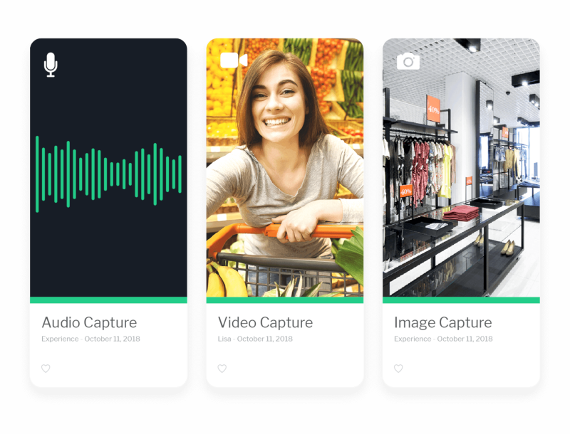Audio capture, video capture, and image capture demonstration