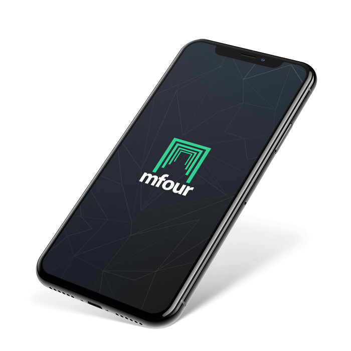 Phone with MFour logo in the center