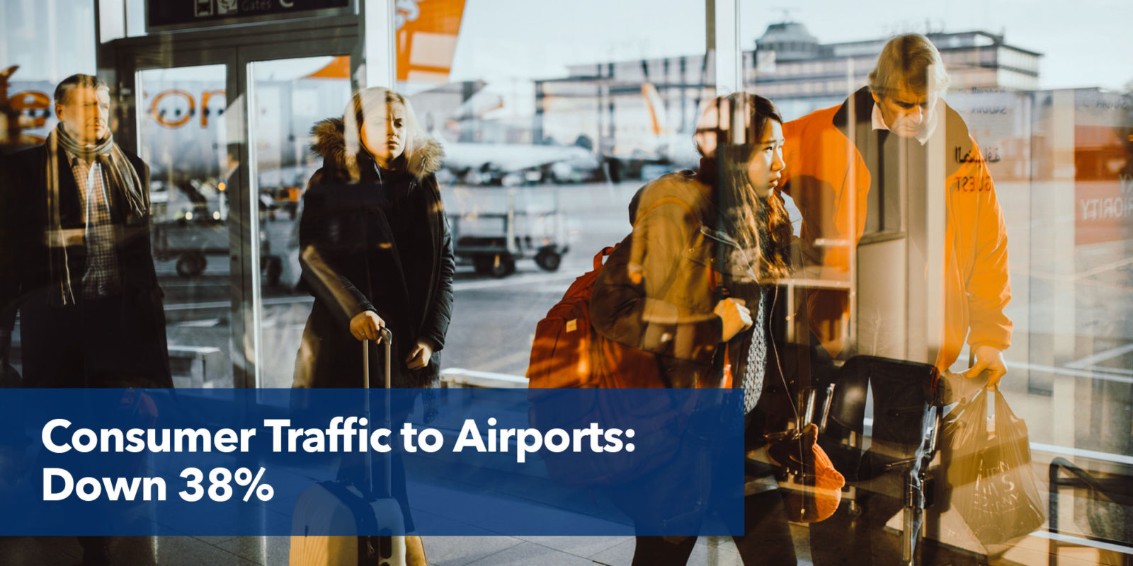 Consumer traffic to airports: down 38%.