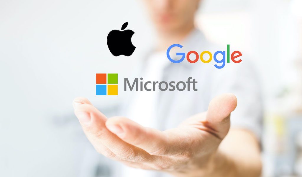 Tech titans: Apple vs. Google vs. Microsoft.