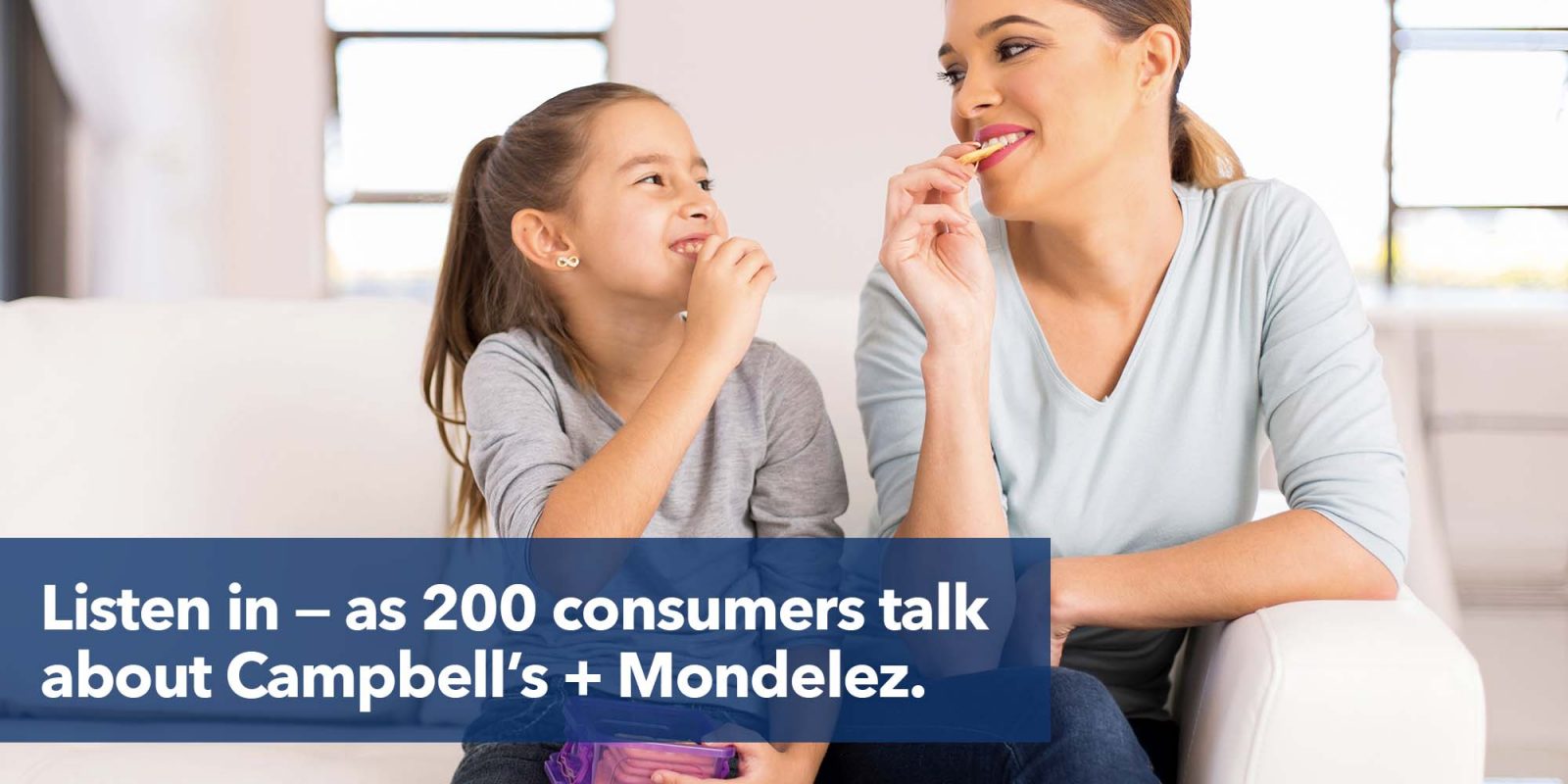 Listen in — as 200 consumers talk about Campbell’s + Mondelez.