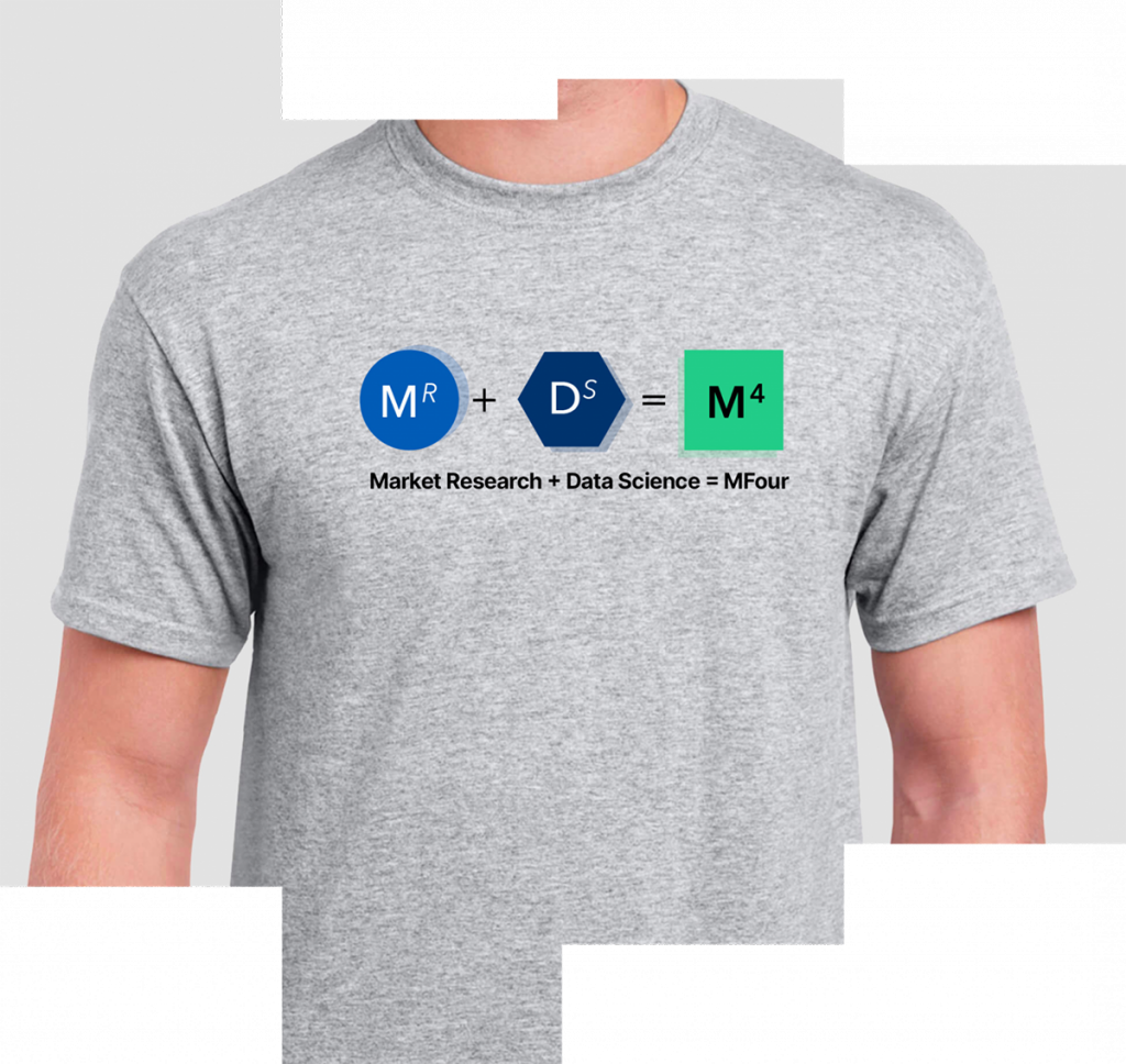 MR + DS = M4 gray T-shirt