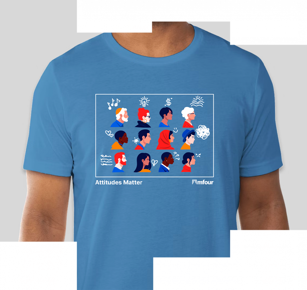 MFour T-Shirt Blue - Mens