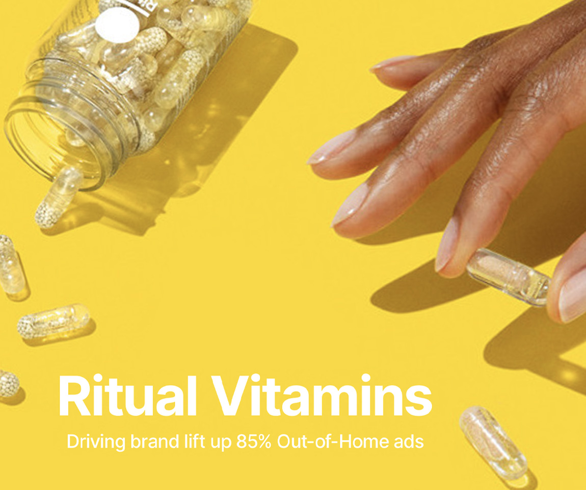 Ritual Vitamins' impressive 85% brand lift.